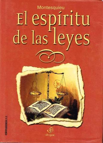 publicacion "espiritu de las leyes"