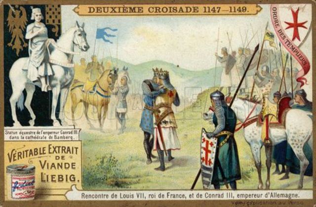 Armies of Conrad III and Louis VII set out for the Holy Land