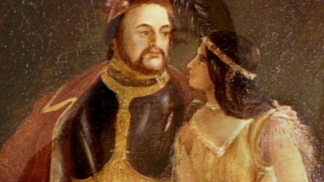 Pocahontas and John Rolfe marry.