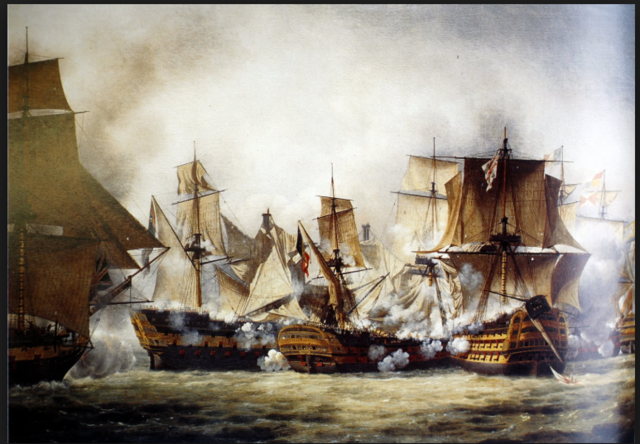 La batalla de Trafalgar