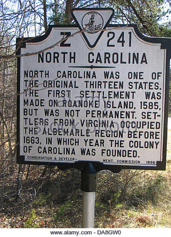 Carolina was founded.