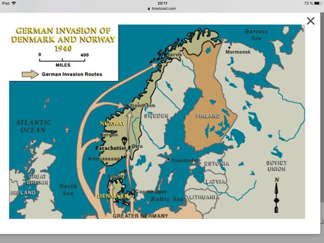 Invasión de noruega