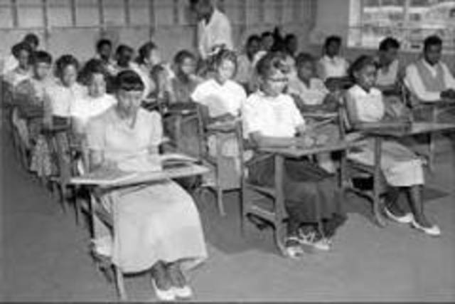 Desegregation in schools