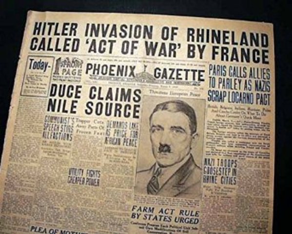 Re-occupation of the Rhineland