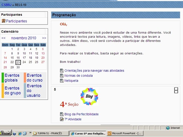 Blog da Perfectibilidade  6º ano