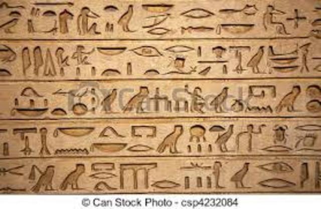 Egipto -  Primeros jeroglíficos se escriben