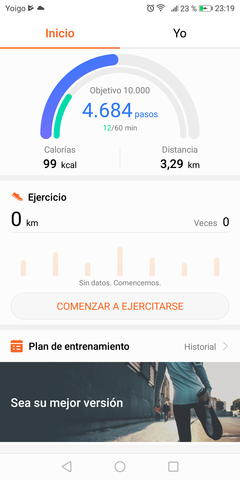 Alimentación y pasos