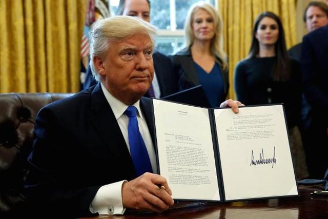 President Trump Signs Immigration Executive Order Suspending Entry of People from Several Predominantly Muslim Countries and all Refugees