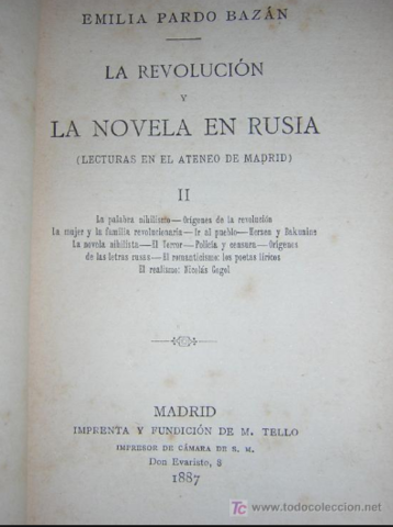 La revolución y la novela en Rusia