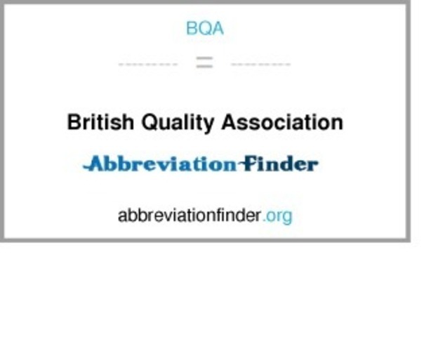 Formación de la Asociación Británica de Calidad