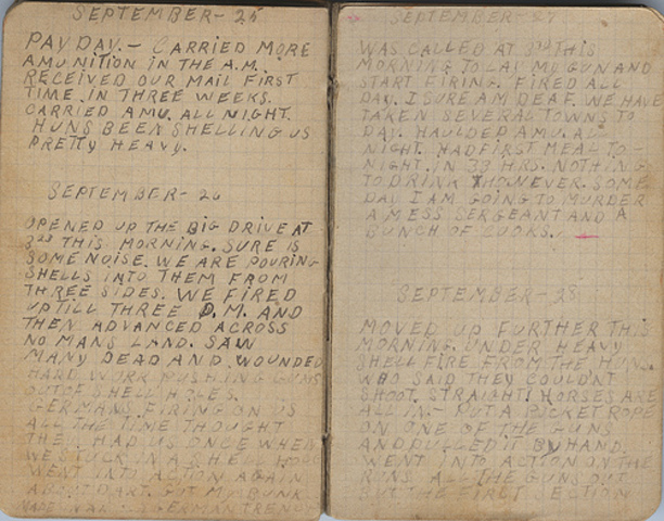 FIRST PHASE OF THE U.S. MEUSE-ARGONNE OFFENSIVE UNDERWAY