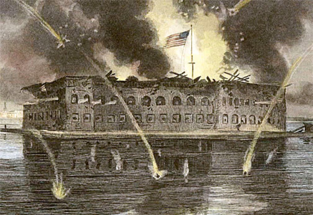 Fort Sumter Attacked