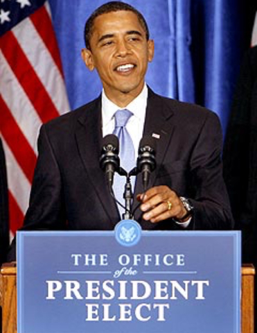President Barack Obama got elected