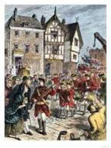 British troops in boston