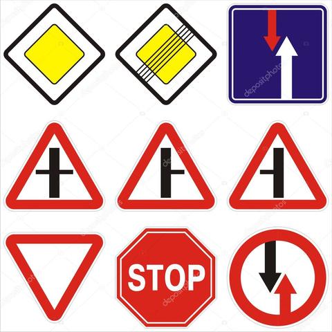 Первые знаки дорожного движения в России