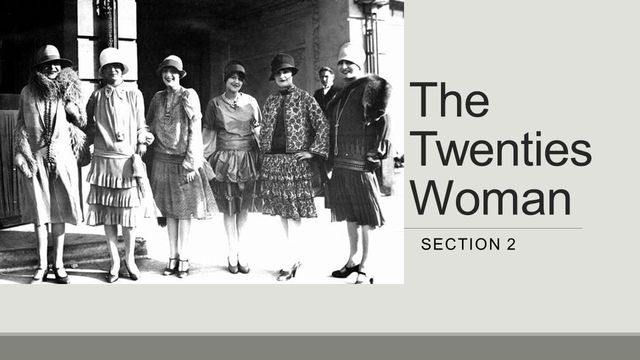 The twenties woman