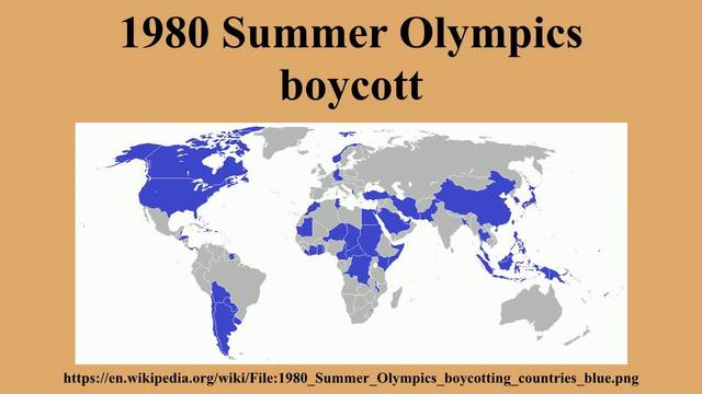 Summer Olympics Boycotts