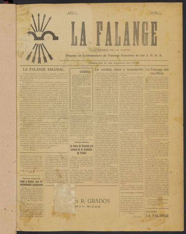FALANGE ESPAÑOLA     (1936)