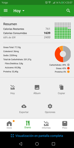 Alimentación y pasos