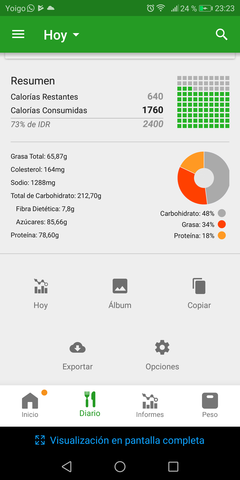 Alimentación y pasos