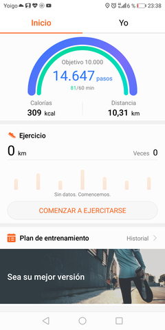 Alimentación y pasos