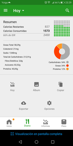 Alimentación y pasos