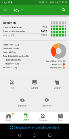 Alimentación y pasos