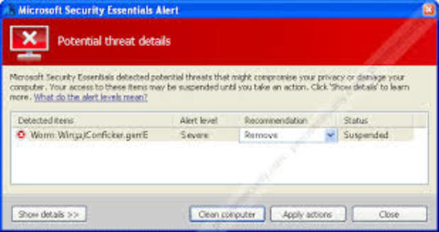 Virus Conficker (2009)