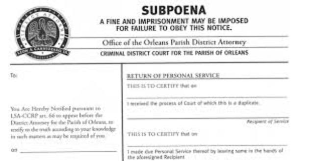 Subpoenas
