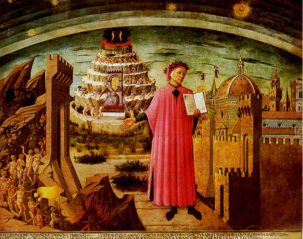 Dante Alighieri, fresco de Domenico di Michelino