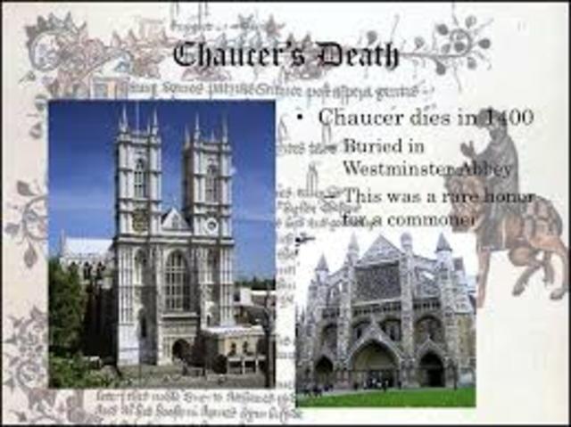 Geoffrey Chaucer died.