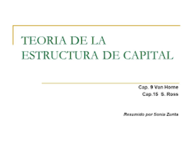 Estructura financiera