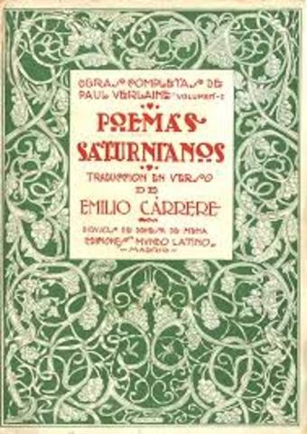 "Poemas saturnianos" Paul Verlaine