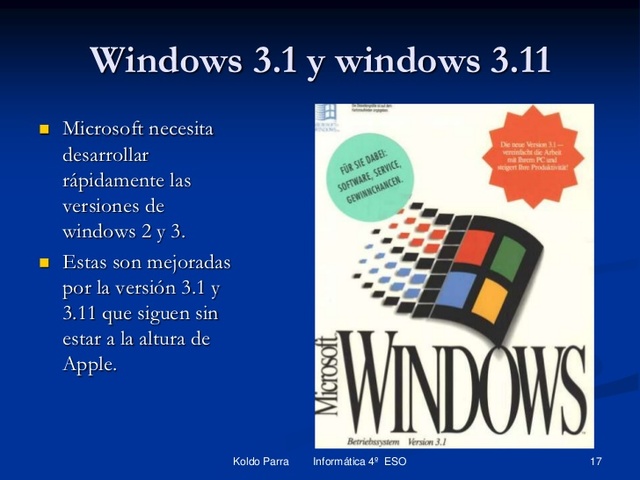 Windows tercera versión