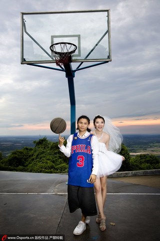 get married with his wife