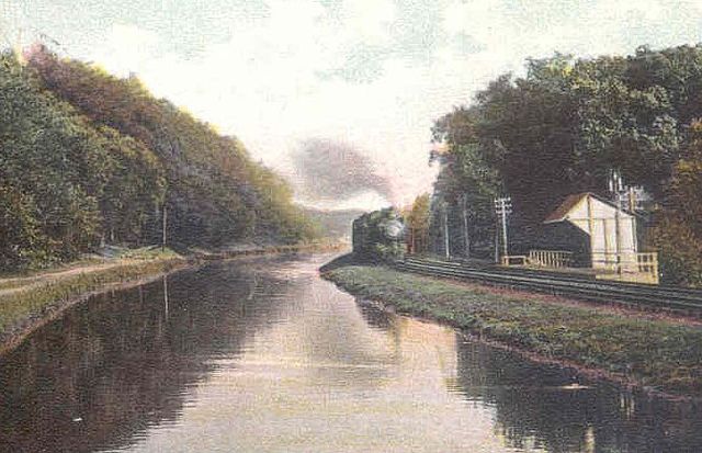 The Belvidere-Delaware railroad was completed.