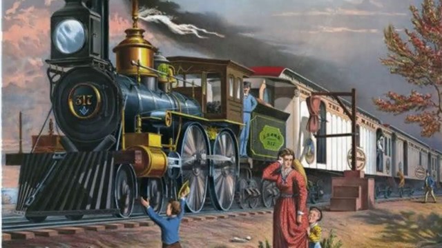 Ferrocarriles y barcos de vapor