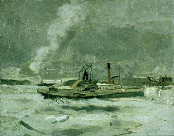 Ferries are used in Holland until the Civil War.