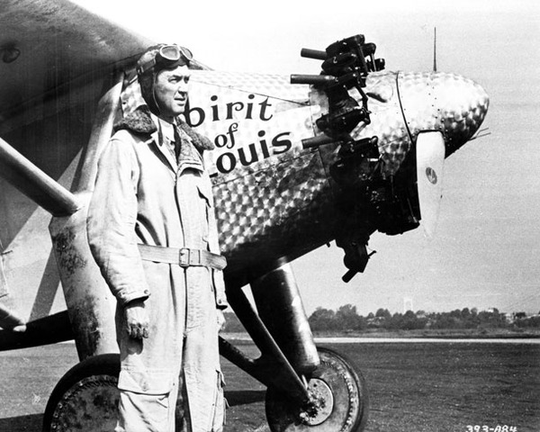 The Spirit of St. Louis starts its flight