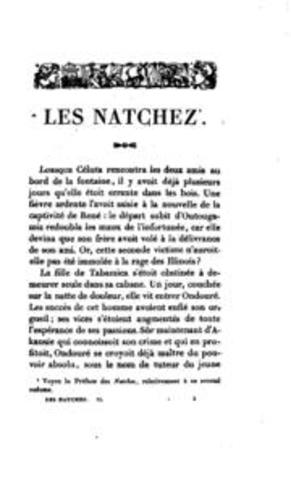 Les Natchez, René de Chateaubriand