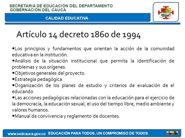 DECRETO 1860 DE 1994