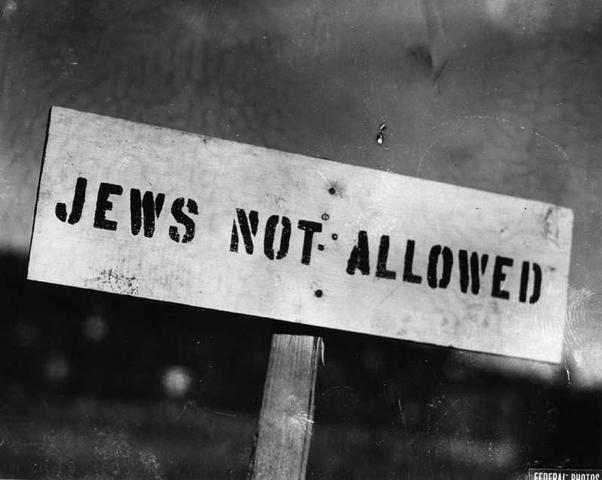Discrimination against Jews.