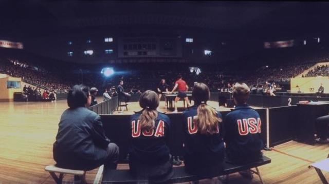 Forrest plays ping pong in China for U.S. team (Ping Pong Diplomacy)