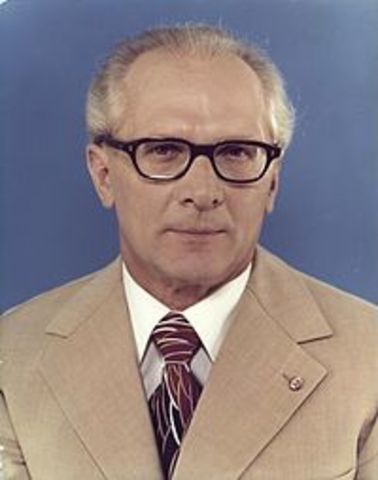 Erich Honecker, Nuevo Dirigente de Alemania Oriental