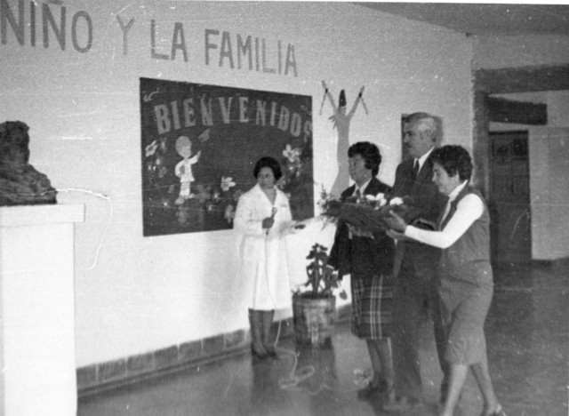 Descubrimiento y bendición del busto de Fray Manuel Pérez