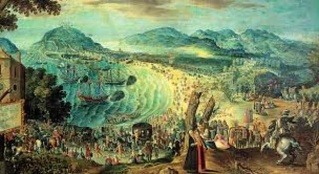 Isabel  Gaztelakoaren eta Fernando iberiar penintsulako azken erresuma musulmanak konkistatu zuten eta errege - erregiña katolikoek  jaduak  beren lurraldeetatik kanporatzeko egindu zuten