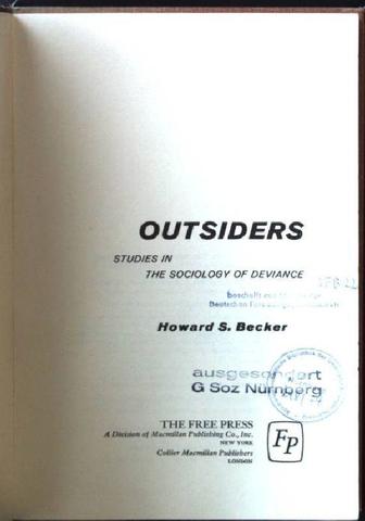 BECKER. OUTSIDERS