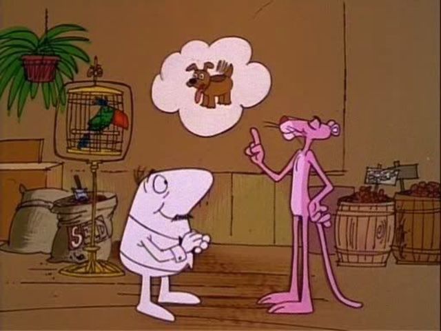 PINK PANTHER. BASURA ROSA