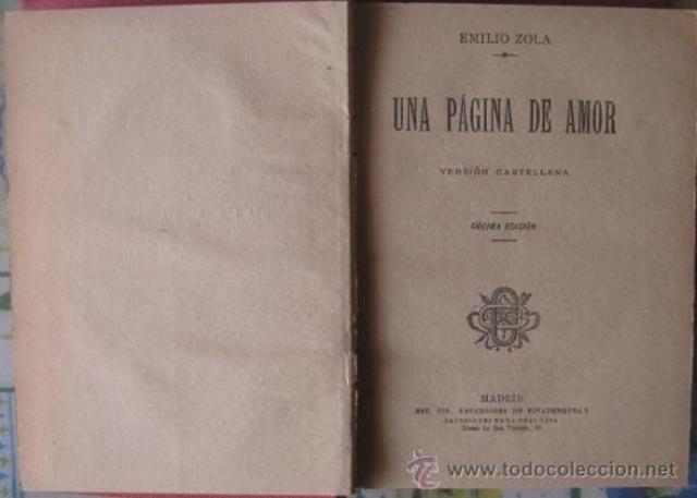 Una página de amor, Zola
