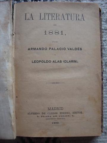 La literatura en 1881, Clarín